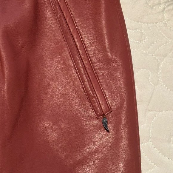 Soft Goat Leather Skirt w/Pockets, COSTER COPENHAGEN Denmark Euro Sz 36; US 6 - Picture 2 of 7